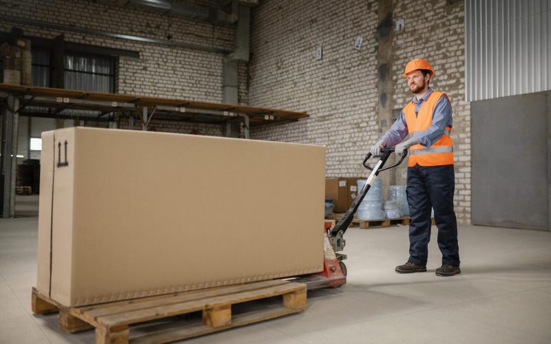 man-working-with-heavy-box